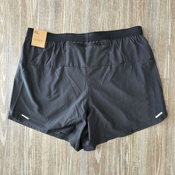 Nike Stride 5" 2-in1 Running Shorts Lined Black Grey Men's Medium M CJ5471-010 - Picture 5 of 8